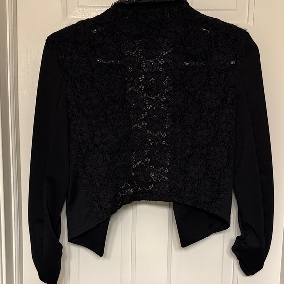 BKE Women's Black Sequin Blazer EUC - Picture 3 of 5